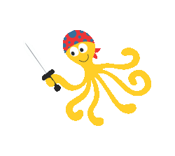 a happy yellow octopus ready to play online slots