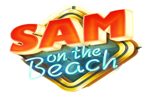 Sam on the Beach Online Slot Logo