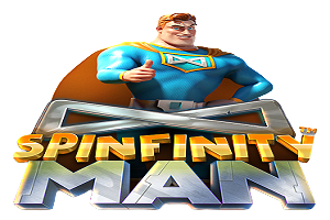 Spinfinity Man Online Slot Logo