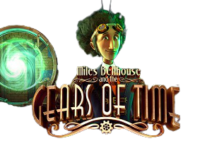 Miles Bellhouse and the Gears of Time Online Slot Logo