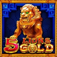 5 Lions Gold Online Slot Logo