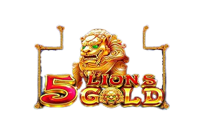 5 Lions Gold Online Slot Logo
