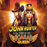 John Hunter and the Tomb of the Scarab Queen Online Slot Logo
