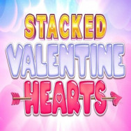 Stacked Valentine Hearts online slot logo