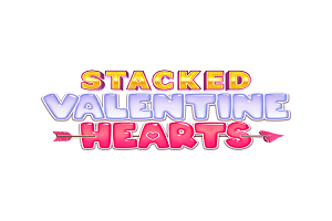 Stacked Valentine Hearts online slot logo