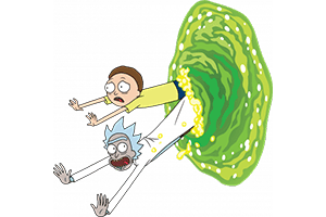 Rick and Morty online slot logo