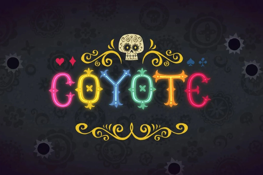 Blue Coyote Slot Logo