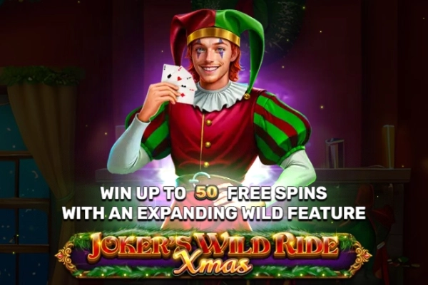 Joker's Wild Ride - Xmas Slot Logo