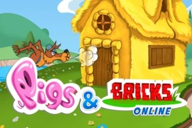 Pigs & Bricks Slot Logo